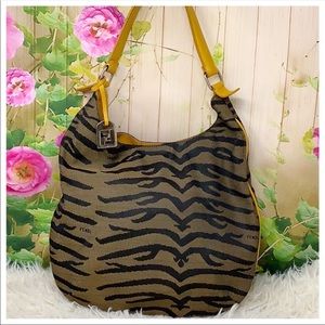 fendi zebra handbag